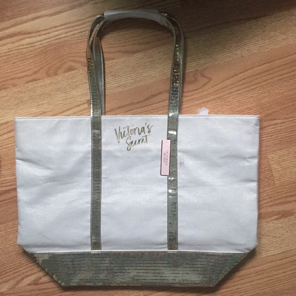 Brand new Victoria Secret Glitter Tote (w/ tags)